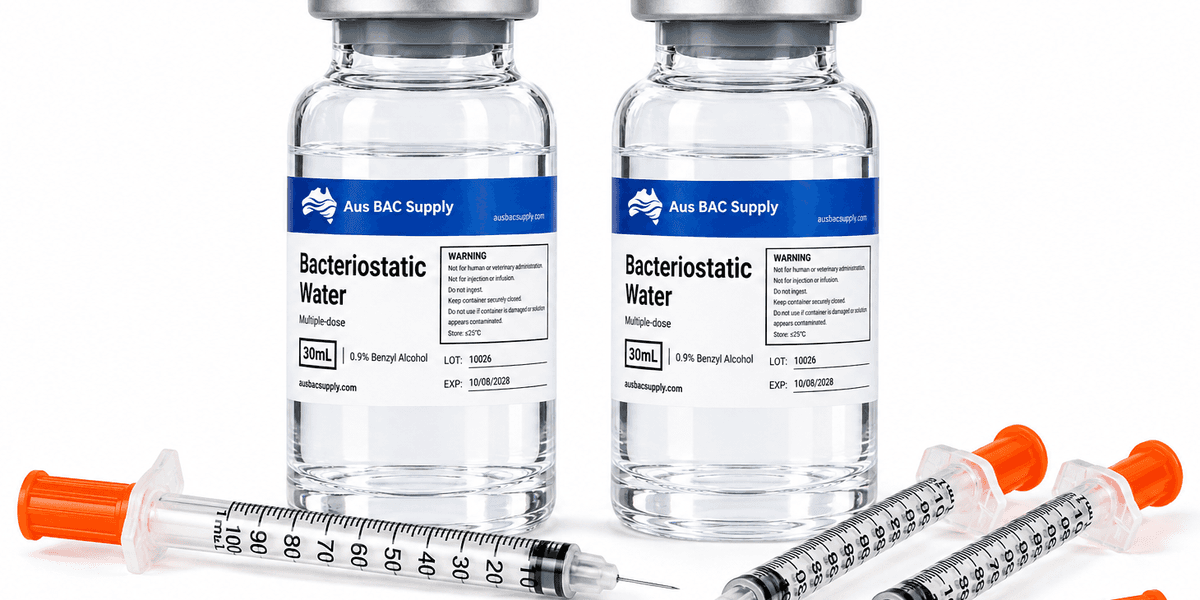 Aus BAC Supply Bacteriostatic Water + Syringes — 2-Item Bundle