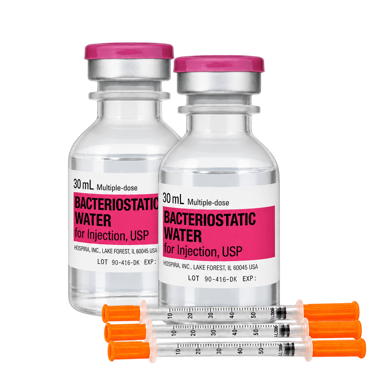 Bacteriostatic Water + Syringes — 2-Item Bundle