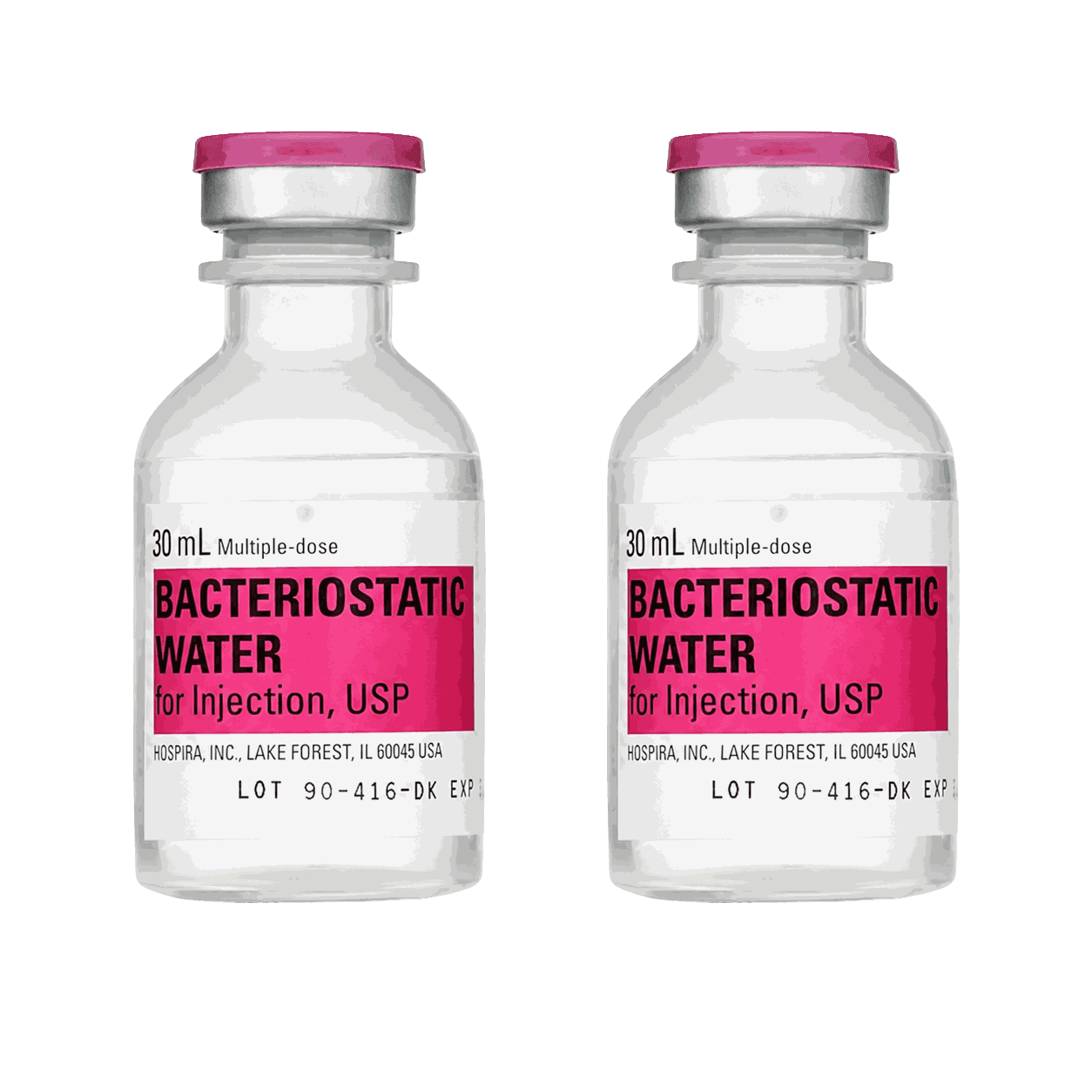 2 × 30 mL Bacteriostatic (BAC) Water