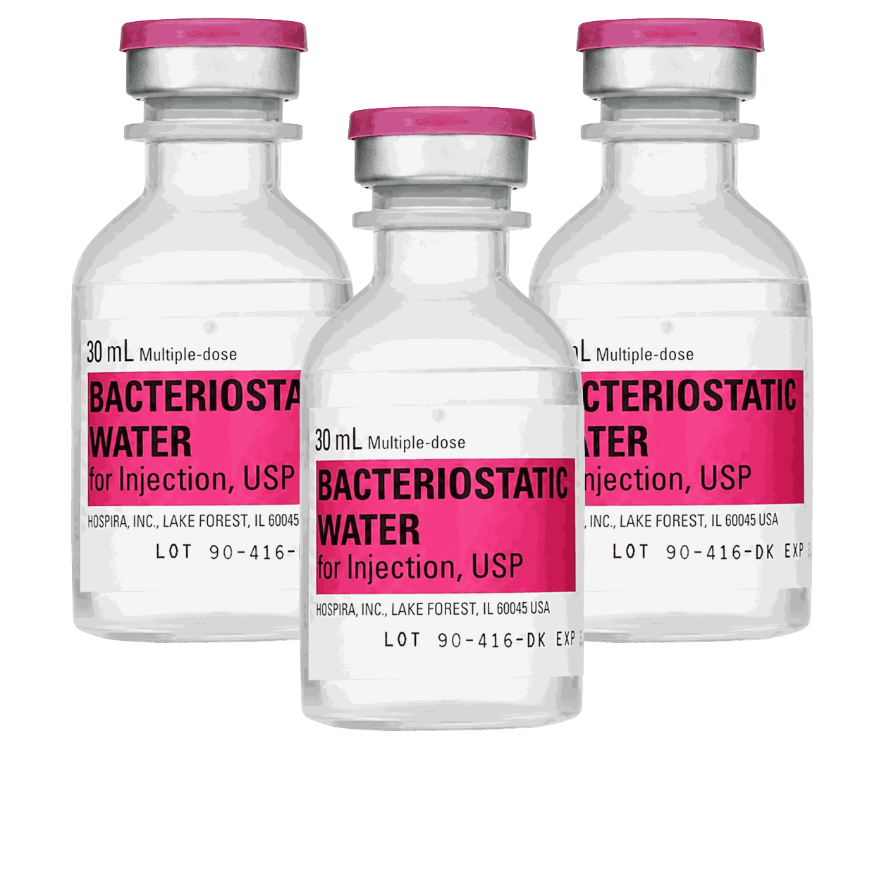 3 × 30 mL Bacteriostatic (BAC) Water