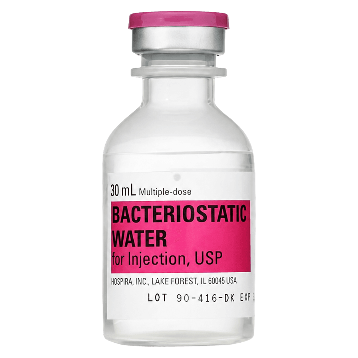 Bacteriostatic Water for Injection USP — 30 mL (Hospira)